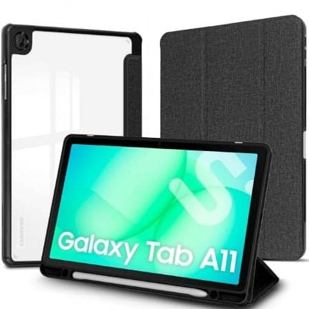 Funda Subblim Clear Shock Case para Samsung A11 8.7"/ Negra