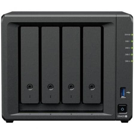 NAS Synology Diskstation DS425+/ 4 Bahías 3.5"- 2.5"/ 2GB DDR4/ Formato Torre