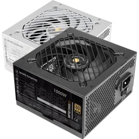 Fuente de Alimentación Mars Gaming MPB1000SI/ 1000W/ Ventilador 12cm/ 80 Plus Gold