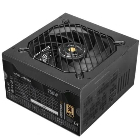 Fuente de Alimentación Mars Gaming MPB750PSI/ 750W/ Ventilador 14cm/ ATX 3.1/ PCIe 5.1/ 80 Plus Gold