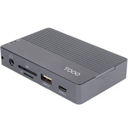 Docking/Caja Externa USB Tipo-C TooQ TQE-2242G/ Ranura SSD M.2/ 1xHDMI/ 1xRJ45/ 1xUSB/ 1xUSB Tipo-C/ 1xLector Tarjetas/ 1x Jack 3.5/ 1xUSB Tipo-C PD
