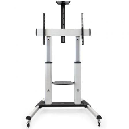 Soporte de Suelo Inclinable/ Ajustable con Ruedas TooQ FS20300M-B para TV de 60-100"/ hasta 100kg