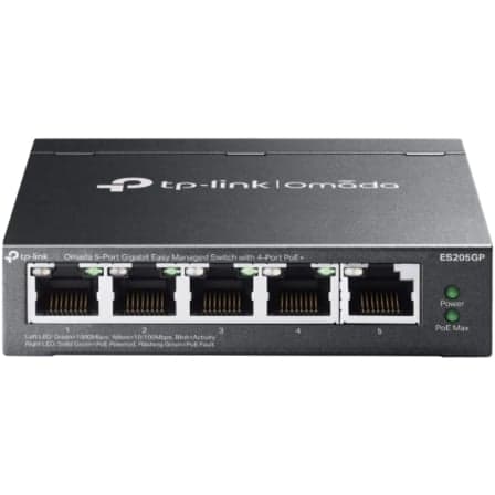 Switch TP-Link Omada ES205GP 5 Puertos/ RJ-45 10/100/1000/ PoE+