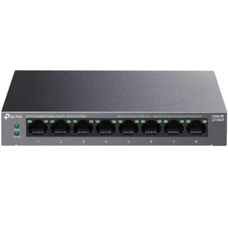 Switch TP-Link LS108GP 8 Puertos/ RJ-45 10/100/1000/ PoE+