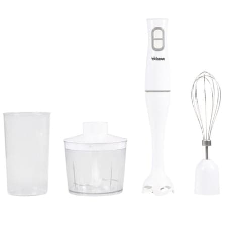 Batidora de mano Tristar MX-4851/ 350W/ Incluye Batidor, Picadora y Vaso Medidor