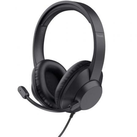 Auriculares Trust Ayda Max/ con Micrófono/ Jack 3.5/ Negros