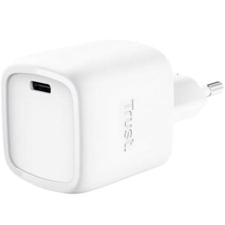 Cargador de Pared GaN Trust Maxo 30W/ 1xUSB Tipo-C/ 30W