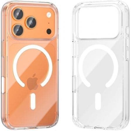 Funda Dura con Magsafe Vention Concise Impact KVBTCB-30/ Compatible con iPhone 17 Pro/ Transparente