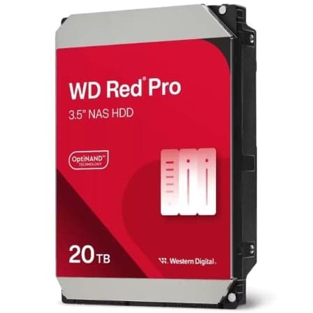 Disco Duro Western Digital WD Red Pro NAS 20TB/ 3.5"/ SATA III/ 512MB