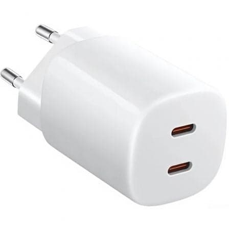 Cargador de Pared Xiaomi 45W Nano Turbo Charging Power Adapter/ 2xUSB Tipo-C/ 45W