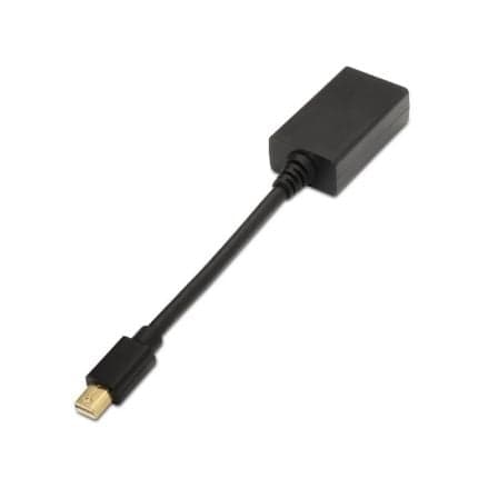 Conversor Aisens A125-0137/ Mini DisplayPort Macho - HDMI Hembra/ 15cm/ Negro