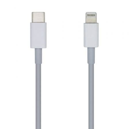 Cable USB Tipo-C 2.0 Lightning Aisens A102-0443/ Lightning Macho - USB Tipo-C Macho/ 480Mbps/ 2m/ Blanco