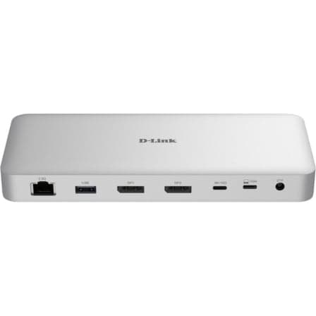 Docking USB Tipo-C 4.0 D-Link DUF-901/E/ 3xUSB/ 3xUSB Tipo-C/ 2xDisplayPort/ 1xRJ45/ 1xUSB Tipo-C PD/ Blanco