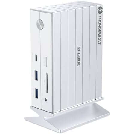 Docking Thunderbolt 4 D-Link DUF-E01/E/ 5xUSB/ 2xUSB Tipo-C/ 2xThunderblot/ 1xDisplayPort/ 1xHDMI 4K/ 1xRJ45/ 1xJack 3.5/ 1xLector de Tarjetas/ Blanco