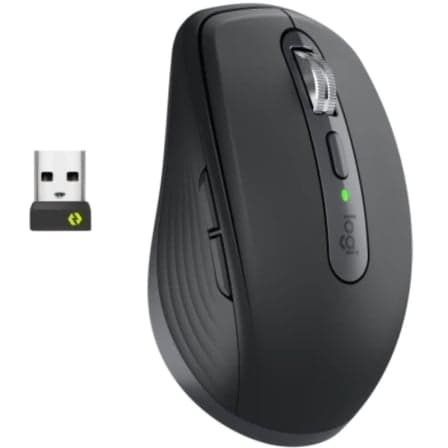 Ratón Inalámbrico Logitech MX Anywhere 3S For Business/ Batería recargable/ Hasta 8000 DPI/ Grafito