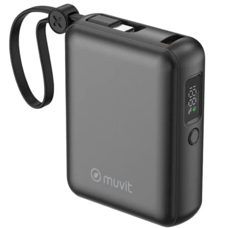 Powerbank 10000mAh Muvit For Change MCCHP0014/ 35W/ Negra