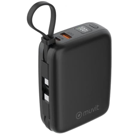 Powerbank 20000mAh Muvit For Change MCCHP0015/ 65W/ Negra