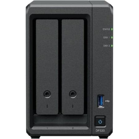 NAS Synology ActiveProtect DP320/ 2 Bahías 3.5"- 2.5"/ 8GB DDR4/ 16TB/ Formato Torre