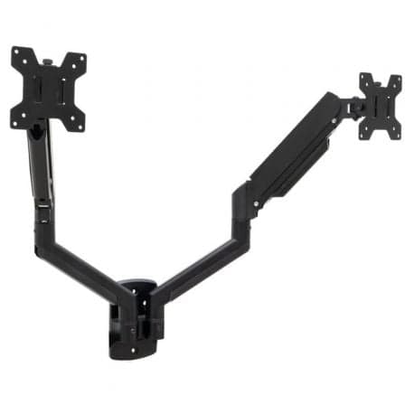 Soporte de Pared para 2 Monitores TooQ LP1434TNR-B/ Giratorio/ Inclinable/ Rotatorio/ hasta 10kg